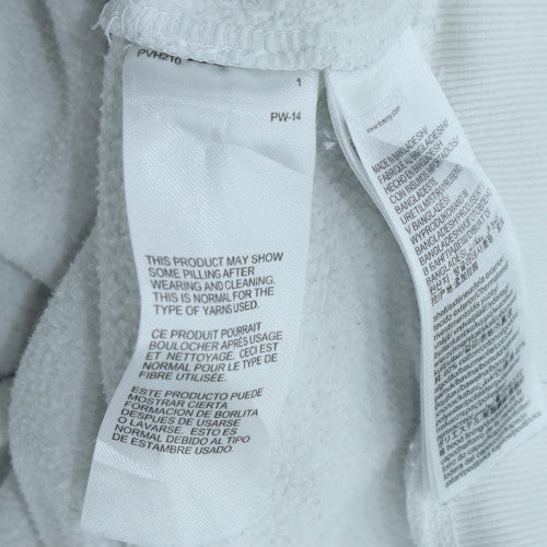Tommy Jeans Men's White Pullover Hoodie M Logo Fleece Sweatshirt