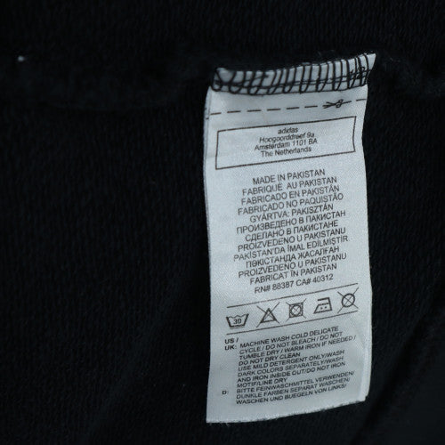 Adidas Men's Black Small Pullover Hoodie Sweatshirt Fleece