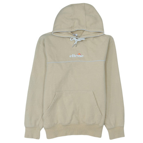 Ellesse Men's Beige Hoodie Medium Pullover Cotton Blend Hooded Sweatshirt