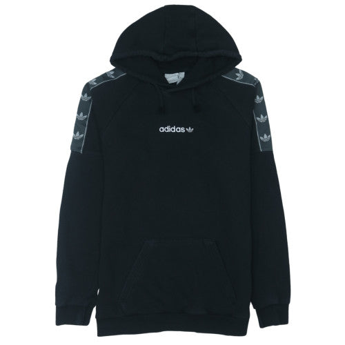 adidas Mens Black Pullover Hoodie Size M Sports Fleece Sweatshirt