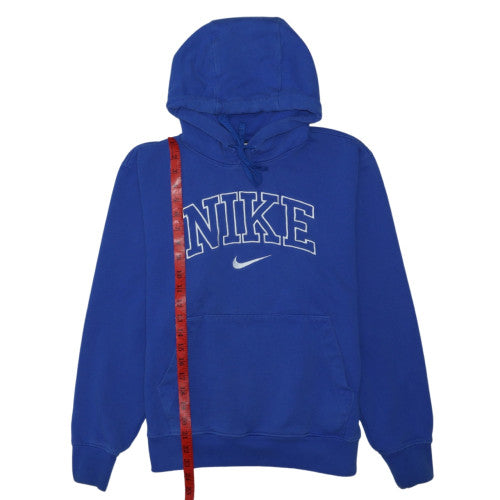 Nike Womens Blue Pullover Hoodie Small Standard Fit Cotton Blend