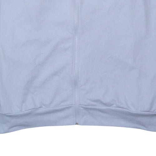 Adidas Men's White 4XL Track Jacket Full Zip Lightweight Activewear