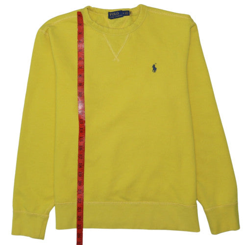 Polo Ralph Lauren Men's Yellow Crew Neck Pullover Sweatshirt M