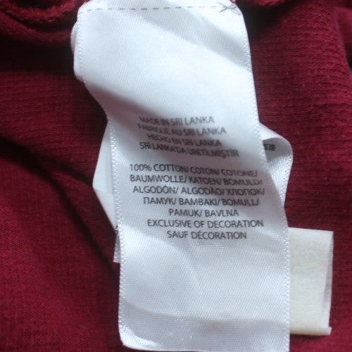 Ralph Lauren Men's Red 1/4 Zip Cotton Collared Jumper Size L