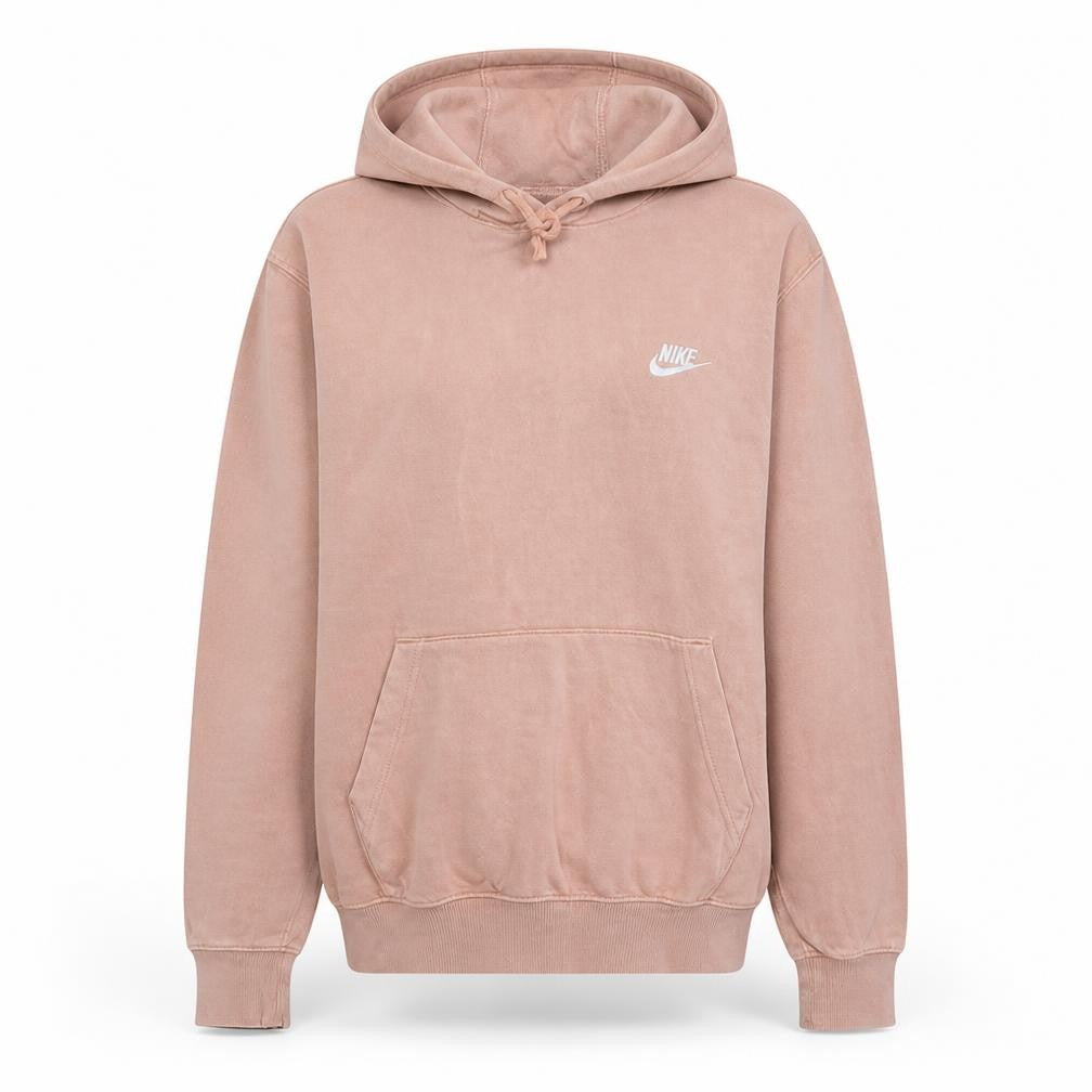 Nike Women’s Beige Pullover Hoodie M Relaxed Fit Fleece Lined Sweatshirt