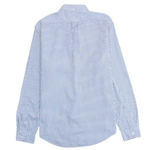 Polo Ralph Lauren Men's Blue Striped Slim Fit Long Sleeve Shirt Size L