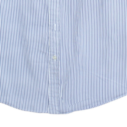 Polo Ralph Lauren Men's Blue Striped Slim Fit Long Sleeve Shirt Size L