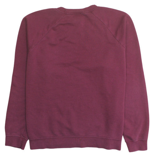 Nike Womens Burgundy Crew Neck Sweatshirt XXL Cotton Blend Casual