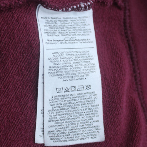 Nike Womens Burgundy Crew Neck Sweatshirt XXL Cotton Blend Casual