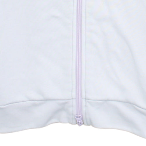 Nike Women’s White Track Jacket Size 12 Full Zip Lightweight Sports Top