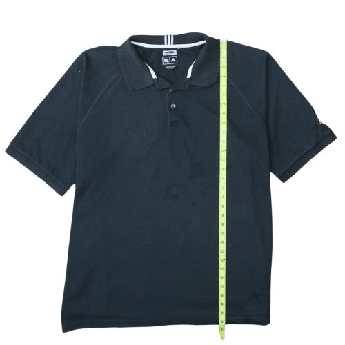 Adidas Mens Black Climalite Stretch Polo Shirt 2XL Regular Fit