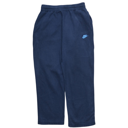 Nike Men's Blue Jogger Sweatpants L Cotton Blend Elastic Waist