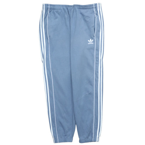 Adidas Men's Blue XL Track Pants with Side Stripes and Pockets