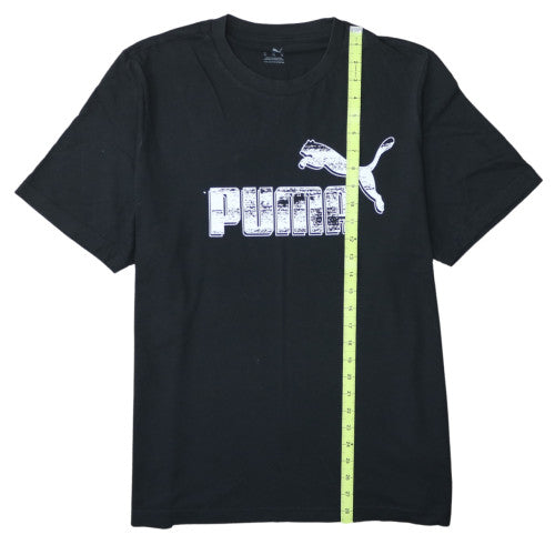 Puma Men's Black XL Graphic Logo Sports Cotton T-Shirt