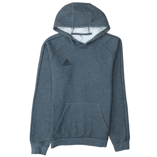adidas Men's Grey Pullover Fleece Hoodie Size S Regular Fit