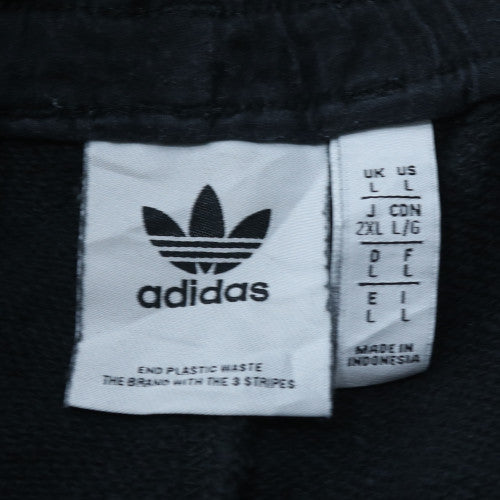 Adidas Men’s Black Fleece Jogger Trousers L Regular Fit