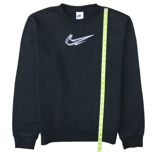 Nike Men's Black Small Crew Neck Graphic Pullover Sweatshirt