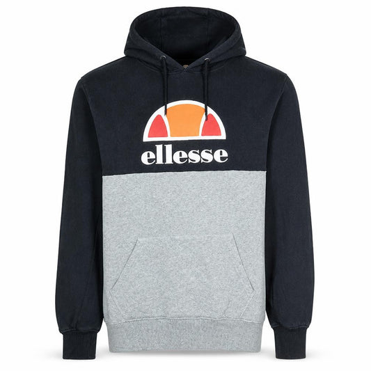 Front view of Ellesse Men's Multicoloured Pullover Hoodie XS Logo Sportswear