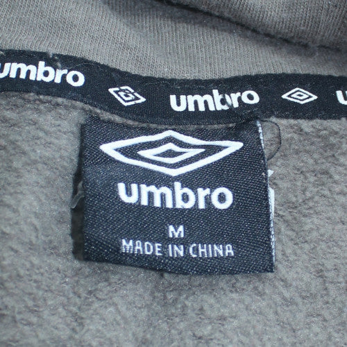 Umbro Men's Grey Pullover Hoodie M Graphic Sports Fleece