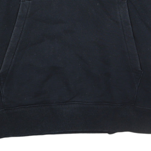 Champion Men's Black Pullover Hoodie Medium Embroidered Logo