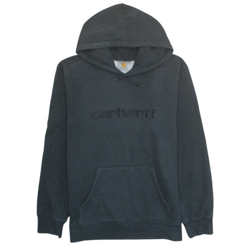 Carhartt Men's Black Pullover Hoodie L Fleece Cotton Blend