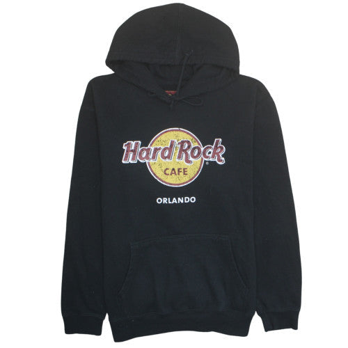 Hard Rock Cafe Men Black XL Pullover Hoodie Orlando Logo