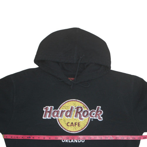 Hard Rock Cafe Men Black XL Pullover Hoodie Orlando Logo