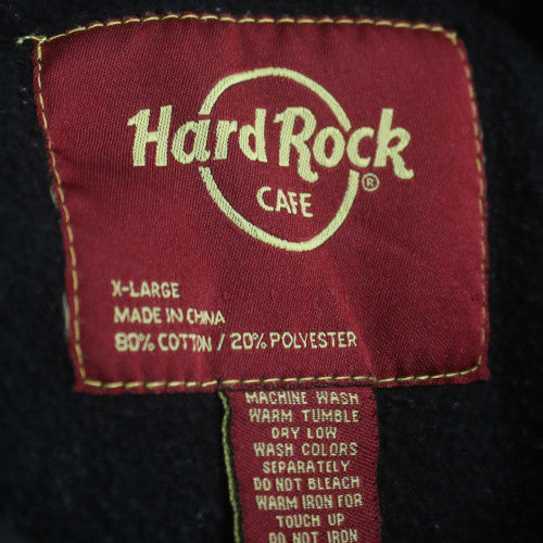 Hard Rock Cafe Men Black XL Pullover Hoodie Orlando Logo
