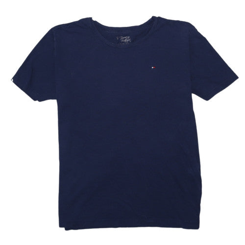 Tommy Hilfiger Men's Navy Blue Cotton Crew Neck T-Shirt Size L