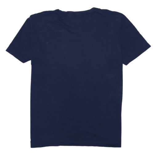 Tommy Hilfiger Men's Navy Blue Cotton Crew Neck T-Shirt Size L