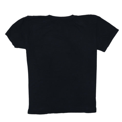 Quiksilver Men's Black XL Regular Fit Cotton Graphic T-Shirt