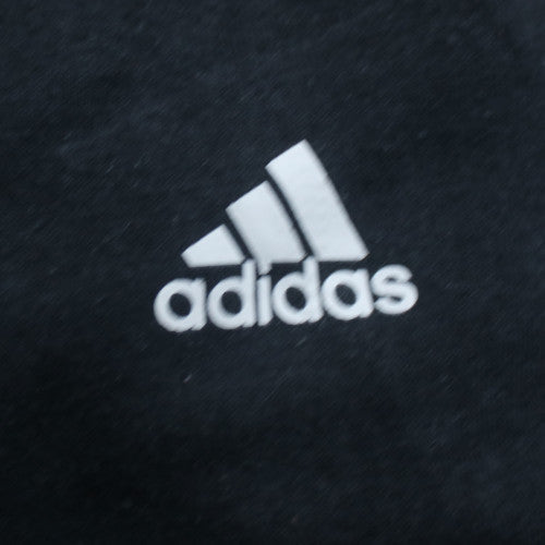 Adidas Boys Black Full Zip Hoodie 15-16 Years Classic Sportswear