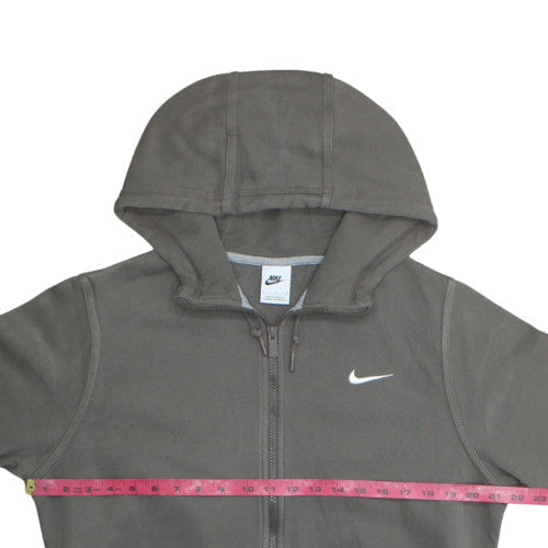 Nike Men's Grey Full Zip Hoodie Size L Fleece Sportswear