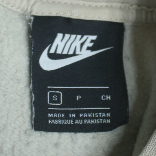Nike Women's Beige Pullover Sweatshirt Small Crew Neck Fleece