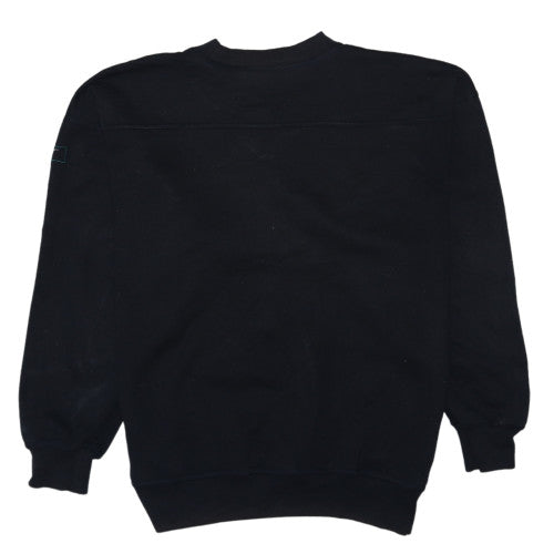 Reebok Men's Black Logo Pullover Sweatshirt L Vintage Sportswear