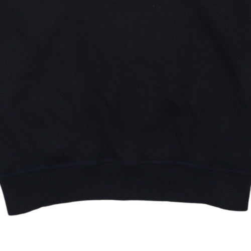 Reebok Men's Black Logo Pullover Sweatshirt L Vintage Sportswear