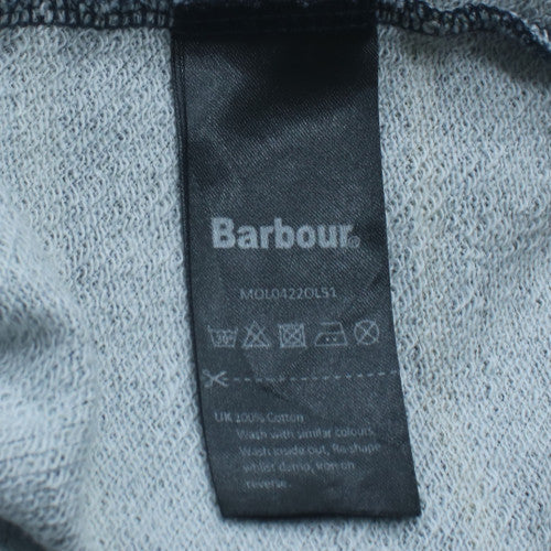 Barbour Men's Green XL Check Pullover Hoodie Cotton Autumn Winter