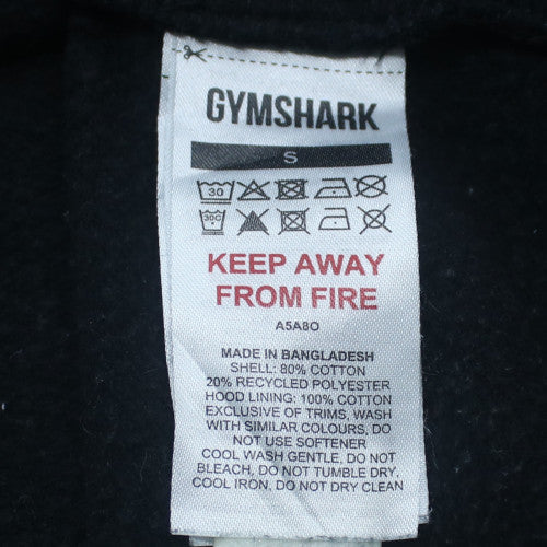 Gymshark Men's Black Pullover Hoodie Size S Regular Fit