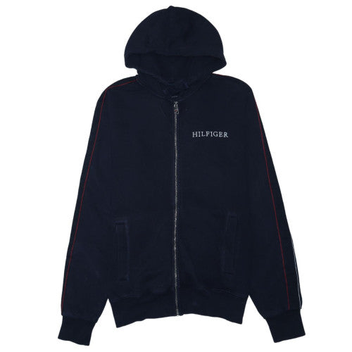Tommy Hilfiger Men's Blue Full Zip Hoodie L Cotton Classic