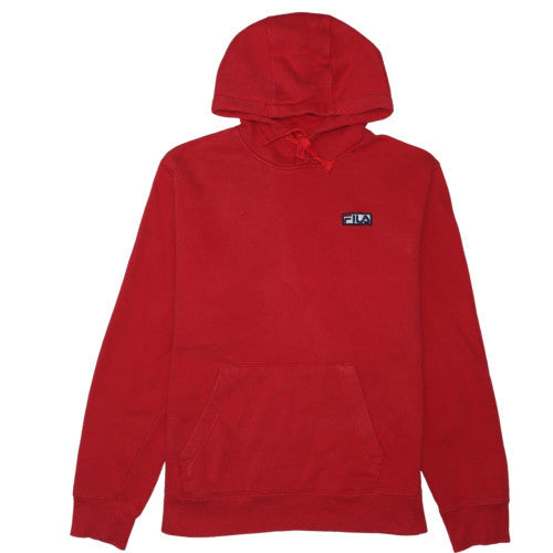 FILA Men's Red Pullover Hoodie Size L Regular Fit Fleece