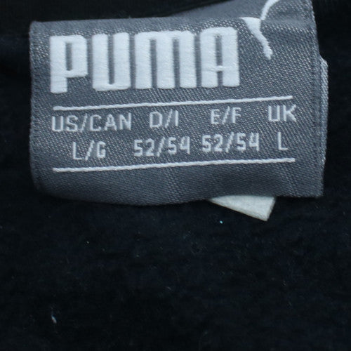 Puma Mens Black Full Zip Hoodie Size L Sports Fleece Sweatshirt