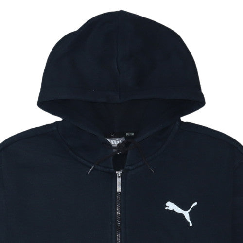 Puma Mens Black Full Zip Hoodie Size L Sports Fleece Sweatshirt