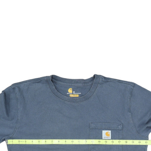 Carhartt Men's Blue Relaxed Fit Long Sleeve Pullover Sweatshirt M
