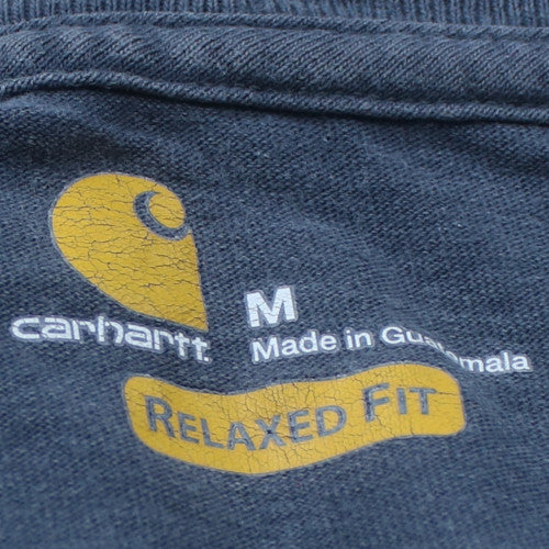 Carhartt Men's Blue Relaxed Fit Long Sleeve Pullover Sweatshirt M