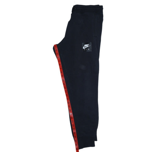 Nike Air Men's Black Jogger Sweatpants L Fleece Elastic Waist
