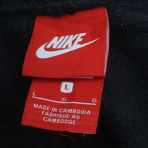 Nike Air Men's Black Jogger Sweatpants L Fleece Elastic Waist