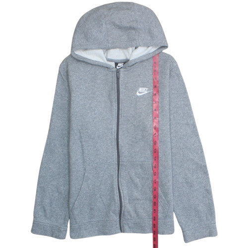 Nike Boys Grey Full Zip Fleece Hoodie XL - Casual Sportswear
