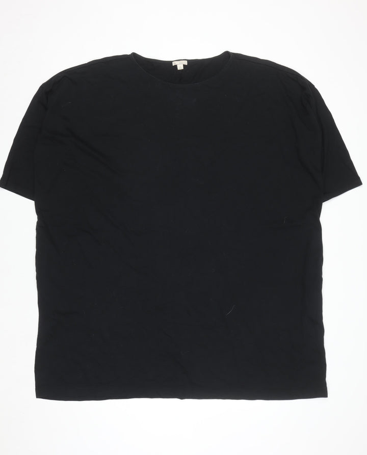 Gap Men's Black Cotton Modal Short Sleeve Crew Neck T-Shirt Size L