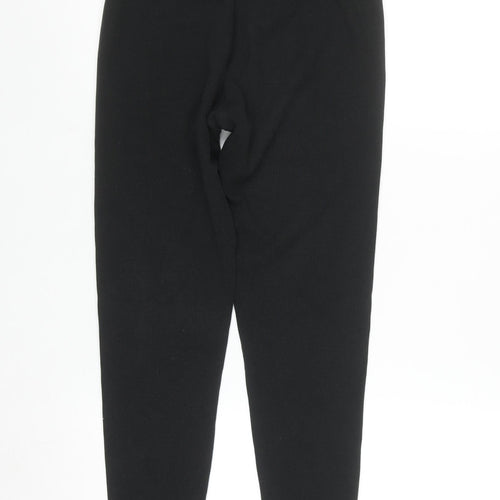 Adidas Womens Black Stretch Ribbed Leggings Size 16-18