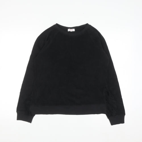 Goldie Lewinter Women's Black XS Pullover Sweatshirt 100% Pima Cotton